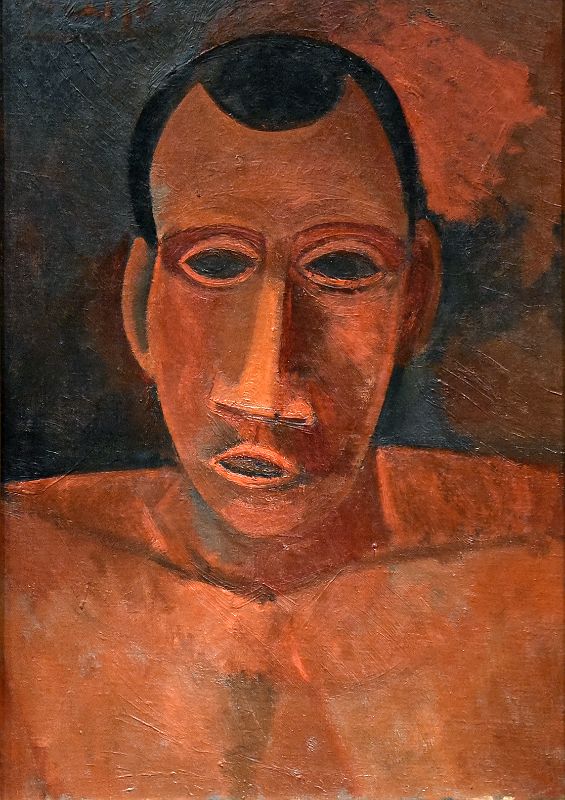 Pablo Picasso 1908 Bust of a Man - New York Metropolitan Museum Of Art